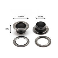 Œillet en laiton argenté de 16,8 mm pour chaussures, sacs, vêtements, œillet pour sac à main, œillet pour vêtements