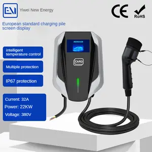 OCPP APP 7kw 11kw 22kw 3 Phase 16A 32A EV Charger 380V Level 2 Charger Home Smart EVSE Wallbox Car Charging Station