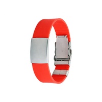 Großhandel Edelstahl Armbänder Männer QR-Code für Stay Safe ID Silikon Armband Diabetiker Medizinische Warnung Alarm Armband