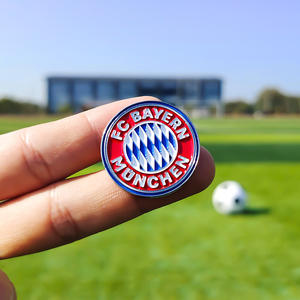 เข็มกลัดโลหะผสมสังกะสีเคลือบ - ตราสัญลักษณ์ทีมฟุตบอลแบบพ่นสี ของที่ระลึก - Product Image 3