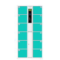 Système automatique de casier à clés RFID pour bureau, armoire intelligente en acier de supermarché, casier à colis assemblé pour le stockage d'ordinateur portable pour les bureaux
