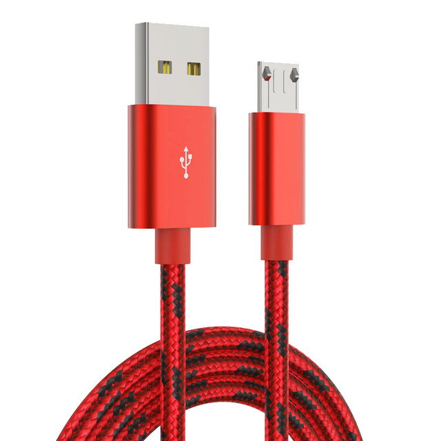 Nylon Braid USB to Micro USB Charging Cables for Samsung Galaxy S7 Plus/S6 Plus/S6 Note 5/4 HTC