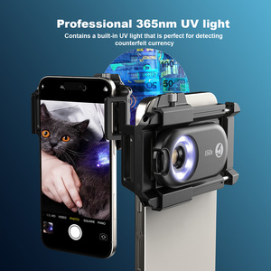 Lente de Microscopio para Teléfono Inteligente Apexel con Nuevo Molde, Aumento de 100X, con Luz <span class=keywords><strong>LED</strong></span> UV y CPL, Lentes Macro de Bolsillo - Product Image 3