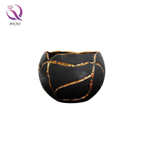 Pot Bunga Minimalis Modern Kecil Motif Retak Emas untuk Rumah Tangga, Piring Buah Kering, Dekorasi Ruang Tamu Kreatif