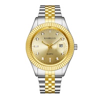 Jam Tangan Quartz Pria Mewah Model Bisnis Trendi Terbaru Laris Manis 41mm Bahan Paduan Baja Tahan Karat Dial Pointer Tahan Air