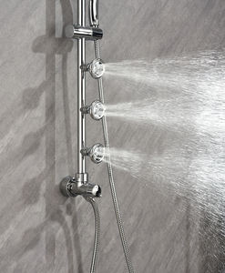 HL-3139真鍮製シャワーコラムシャワーセットボディジェットバスルーム壁掛けレインシャワーセット - Product Image 4