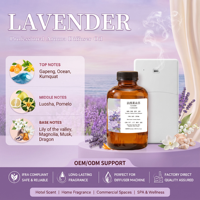 Huile parfumée à la lavande 500 ml pour diffuseur d'arômes sans eau, recharge pour machine à parfum, pour hôtel, maison, logo personnalisé OEM