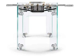 Tavolo da <span class=keywords><strong>Calcio</strong></span> <span class=keywords><strong>Balilla</strong></span> in Vetro Completamente Trasparente Personalizzabile con Parti Dorate <span class=keywords><strong>per</strong></span> Intrattenimento Calcistico Interno ed <span class=keywords><strong>Esterno</strong></span> - Product Image 3