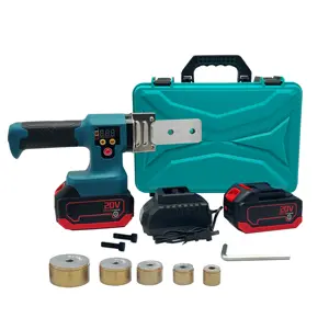 Portable Rechargeable Cordless Electronic Thermostatic Pipe Heating Fuser Plastic PPR Welding Hot Melt Machine Tool Set