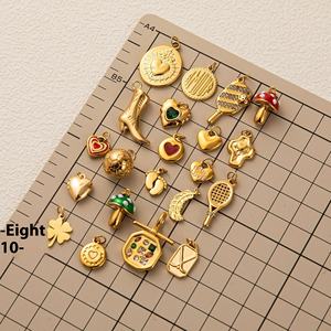 Stock Basic Living Chain Daquan Love Life Series Colgante de acero inoxidable DIY 18K Chapado en vacío 25mm 3mm 6mm 5mm Cables disponibles - Product Image 3