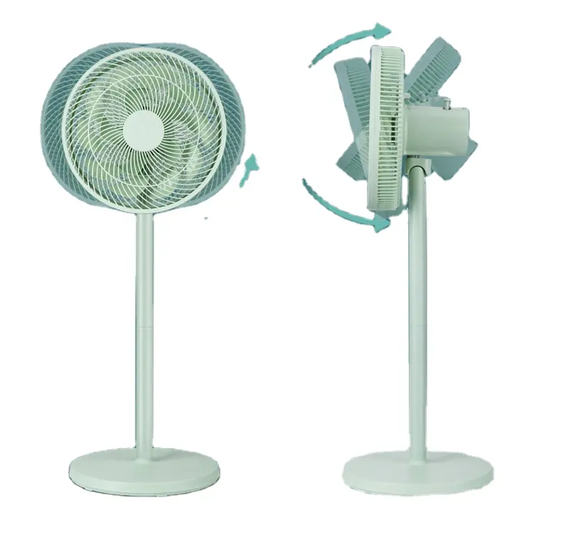 Produzione reale piattaforma di ventilatori elettrici ventilatore a circolazione piatta per uso domestico a pavimento verticale 15 pagine ventilatore di agitazione per grandi volumi d'aria