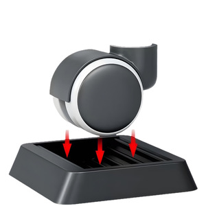 Patins de fixation pour roulettes, stabilisateur de pieds de meubles en caoutchouc antidérapant pour roulettes de 5 cm, design moderne et simple - Product Image 1
