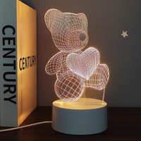 Luz LED de noche para habitación personalizada para dormitorio DIY RGB LED mensaje acrílico tablero de escritura luz luces nocturnas