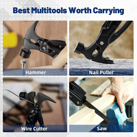 Coffret Cadeau Multi-Outils de Poche pour Hommes, Papa, Mari : Couteau, Hache, Scie, Tournevis, Multi-Outils