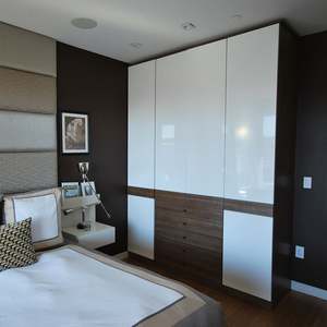 Armoire en bois de haute qualité, moderne, élégante, en panneaux HDF, armoire sur mesure, placard - Product Image 4