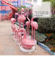 Statue de flamant rose fabuleux personnalisée 2022, statues et sculptures de flamants roses, art de jardin, flamant rose pour l'extérieur et l'intérieur