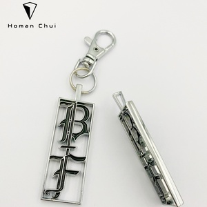Hot Sell Custom Made Metal Logo Charms Metal Brand Bag Tag With Chain - Product Image 5
