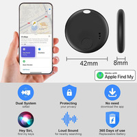 Paquete de 2 Localizadores AirTag para Personas Mayores - Funciona con IOS/Android, Google Find Hub, FindMy, Sistema Dual, Rastreador para Equipaje y Mochilas - CR2032