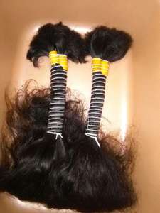 Cabello humano a granel, el mejor producto, donador único, no mezcla cabello virgen a granel de la india - Product Image 5