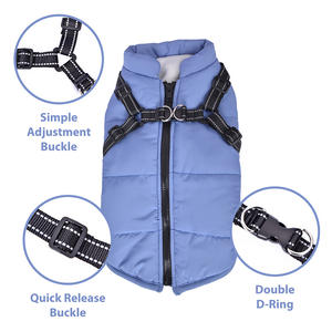 Pakaian mewah hewan peliharaan kustom pakaian hewan peliharaan berkualitas tinggi dada dan belakang satu rompi hewan peliharaan pakaian anjing Musim Dingin - Product Image 4