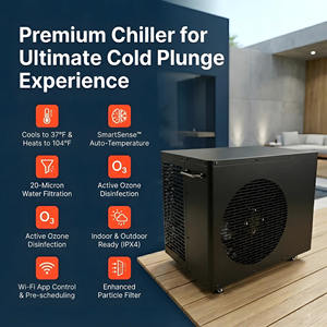 बर्फ स्नान के लिए फिल्टर के साथ नए <span class=keywords><strong>2026</strong></span> बर्फ स्नान पानी चिलर और ओजोन वाइफी ऐप के साथ घर का उपयोग ठंडे डुबकी चिलर - Product Image 3