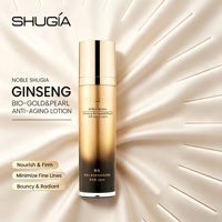 Émulsion Ginseng & Perle d'Or, Soin de la Peau Luxueux à l'Or, Hydratation Intensive, Nourrit la Peau, OEM Disponible