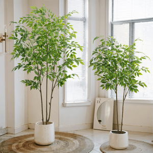 Árbol Bonsái Artificial en Maceta de Plástico, Ecológico, Verde Perenne, Reciclable, Decoración para Hogar y Jardín, Acción de Gracias, Año Nuevo, Uso en Interiores - Product Image 4