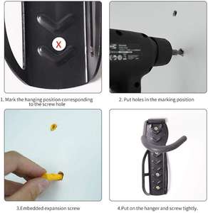 Superbsail Xiaomi M365/Pro 1S Scooter électrique support <span class=keywords><strong>mural</strong></span> <span class=keywords><strong>crochet</strong></span> de rangement suspendu en métal pour planche à roulettes cyclisme vtt vélo - Product Image 3