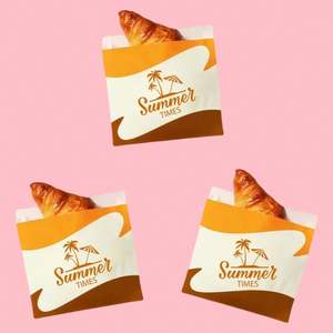 Sacs à emporter personnalisés avec logo pour frites, pain, beignets, croissants, biscuits, sacs en papier alimentaire résistants à l'huile - Product Image 1