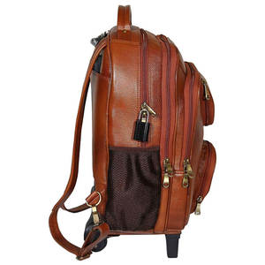 Mochila Clásica de Cuero con Cierre de Cremallera y Mochila de Cuero Hecha a Mano con Textura Suave, Bolso de Cuero para Exteriores - Product Image 5