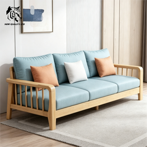 Vente directe d'usine, prix avantageux, stock important, canapé personnalisé, design moderne, meubles de salon écologiques, canapé en bois et tissu. - Product Image 1