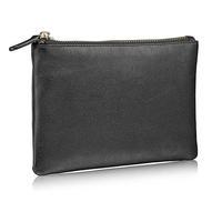 Pochette en cuir pu, sac à main de styliste, personnalisé porte-brosse cosmétique, organisateur avec fermeture éclair, 1 pièce