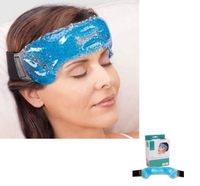 Compresse de glace pour le froid de la tête, thérapie chaude pour le front, compresse de gel en perles, soulage la douleur pour les migraines, les sinusites, les maux de tête, réutilisable, réglable