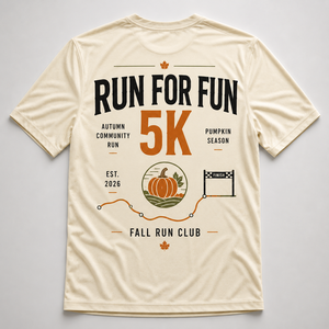 Camiseta Pumpkin Run 5K, Camiseta Personalizada para Carrera de Halloween, Ropa Deportiva para Eventos de Otoño, Camiseta para Carrera Divertida - Product Image 3
