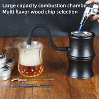Ensemble de fumeur de whisky électrique Chargeur USB Fumeur de cocktail Bouchon de fumeur portable Injecteur de fumée Coffret cadeau
