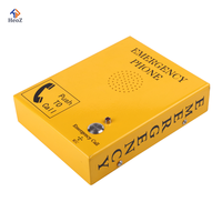 Téléphones à bouton-poussoir d'urgence audio, sans fil, GSM 4G, interphone SIP, boîte de station métallique pour ascenseur, parking, hôtel
