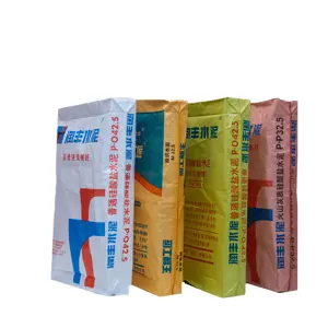 Cina fabbrica originale di alta qualità Bopp laminato PP tessuto di cemento 25kg 50kg di malta a secco blocco valvola borsa