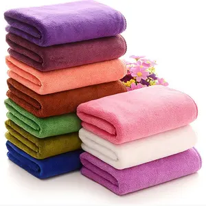 Hongjie Wholesale 30*70 nano microfiber cleaning towels Microfibre washing Cloths Towel edgeless Fast Drying for Car care