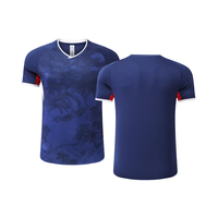 Kaos Sepak Bola Pria Pro Cepat Kering Kerah Bulat 2526 Jersey Latihan Bernapas Cetak Digital 100% Poliester 1pc/Grup Kustom