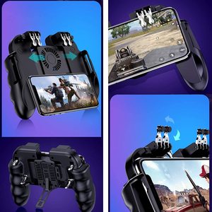 H9 sáu ngón tay điều khiển trò chơi gamepad kích hoạt chụp lửa miễn phí Quạt làm mát Gamepad joystickcontroller co giãn - Product Image 2