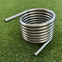 Kit de serpentin pour bain à remous chauffé au bois, longueur personnalisée, en acier inoxydable, chauffage rapide, bricolage, pour usage extérieur