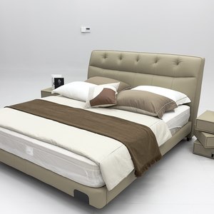 <span class=keywords><strong>Lit</strong></span> Queen Flottant Moderne Minimaliste Italien en Cuir avec Lumière LED à Capteur, Tête <span class=keywords><strong>de</strong></span> <span class=keywords><strong>Lit</strong></span> Capitonnée Douce, <span class=keywords><strong>Mousse</strong></span> Écologique - Product Image 2