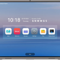 Layar Papan Tulis Pintar 115 Inci Terbaru Octa Core RK3588 Android 15 Google EDLA Panel Datar Interaktif