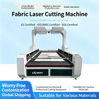 Machine de découpe laser CO2 CNC avec positionnement par caméra CCD, rail de guidage HIWIN et servomoteur Delta pour tissus imprimés