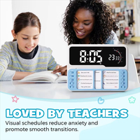 Visueller Timer für Schüler Kinder-Zeitmanager 3-in-1 Multifunktionaler Countdown-Wecker Zeitplaner