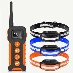 Kalung Latih Anjing Isi Ulang Tahan Air dengan Bunyi, Getaran, dan Sengatan Listrik untuk 2 Anjing Besar - Product Image 1