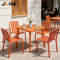 Vente directe d'usine, chaise de salle à manger multicolores pour restaurant, café, extérieur, meubles de jardin durables, chaise de terrasse, chaise de café, chaise de restaurant