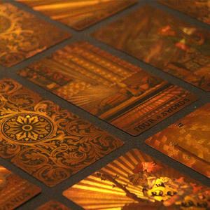 Neue Goldfolie Hochwertige profession elle PVC <span class=keywords><strong>Tarot</strong></span> Deck Großhandel <span class=keywords><strong>Tarot</strong></span> karten Fabrik Durable Light Luxus Magic Brettspiel - Product Image 5