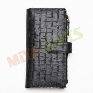 Cuaderno de encuadernación personalizado de cuero Croc PU para <span class=keywords><strong>hobonichi</strong></span> Week A6 B6 con cremallera y bolsillos con ranura para tarjeta de crédito - Product Image 1