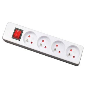 HAOYONG NF/CE Prise d'extension française Prise de courant Prise multiple Carte d'extension Protecteur de surtension Multiprise - Product Image 5
